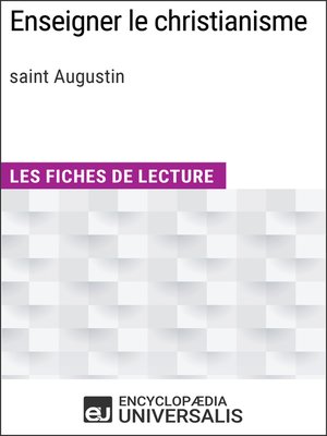 cover image of Enseigner le christianisme de saint Augustin